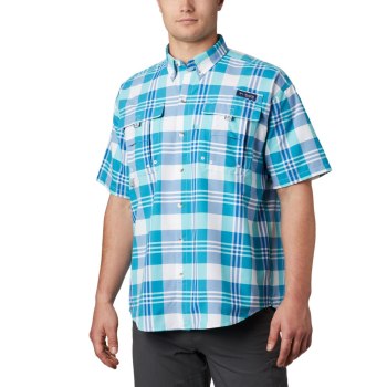 Pánské Košile Columbia PFG Super Bahama Short Sleeve Světle Tyrkysové Viacfarebný NIJAEL034